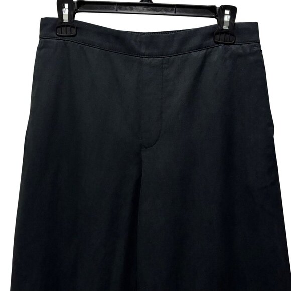 Madewell Womens Wide Leg Pull-On Pants In Crepe Black Size S - Picture 6 of 10